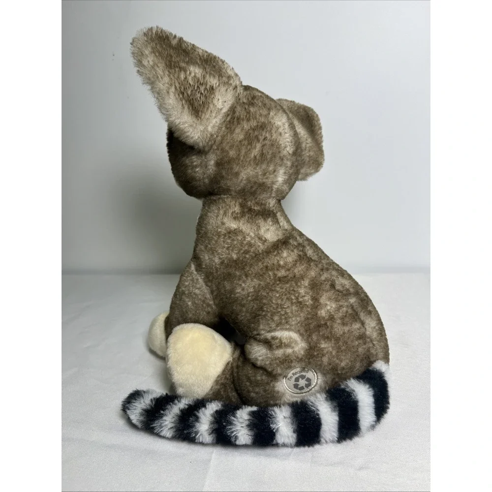 THE PETTING ZOO RECYCLED RING TAIL CAT PLUSH STUFFED ANIMAL